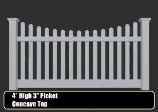 vinyl picket fence - 1.5" spindle 