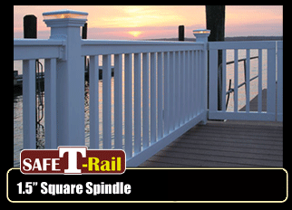 Vinyl Railing - Certified Railing System - Square Rail